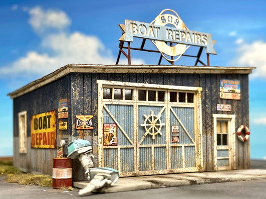 HO Scale SOS Boat Repairs
