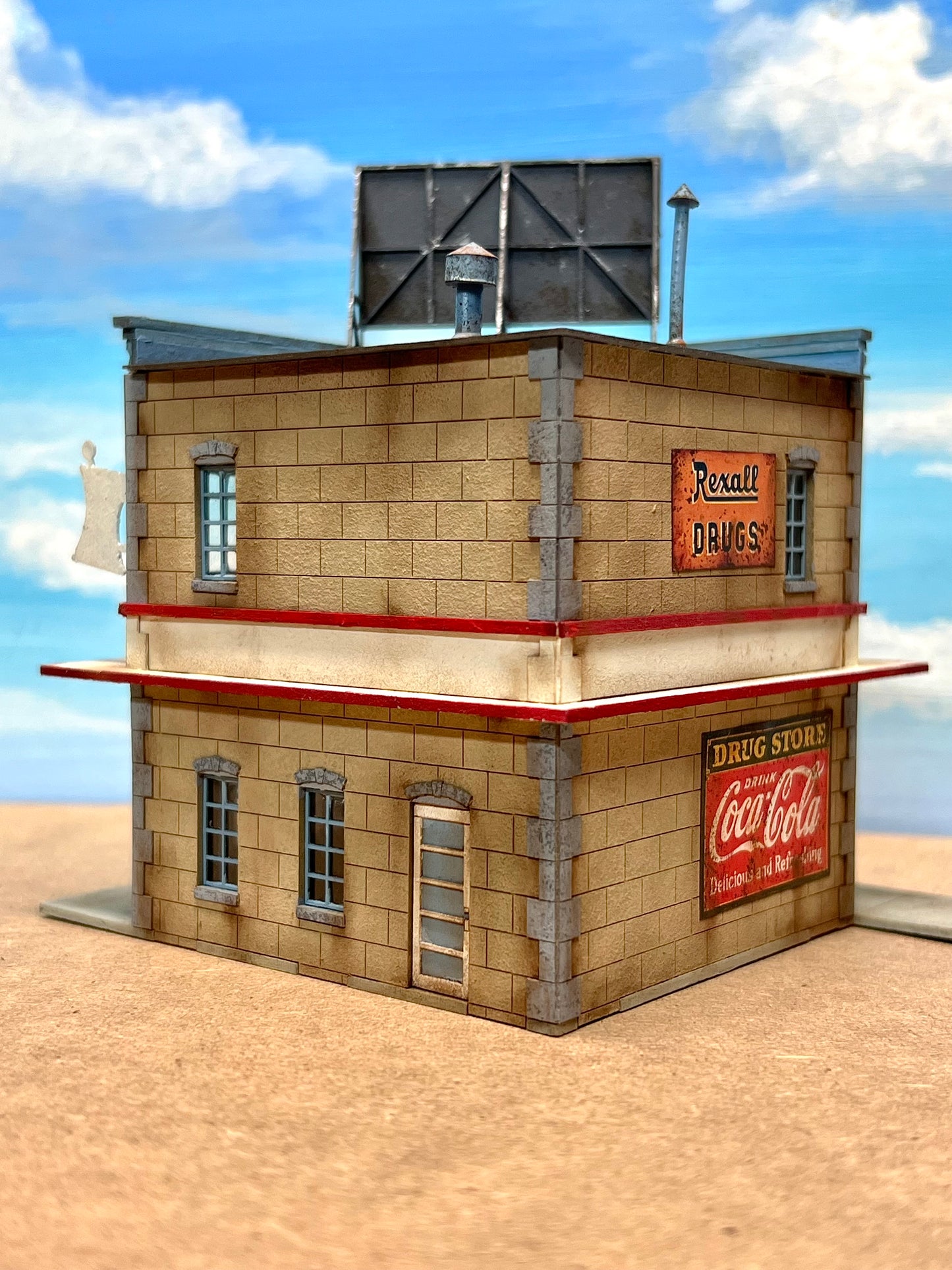 HO Scale Corner Drug Store