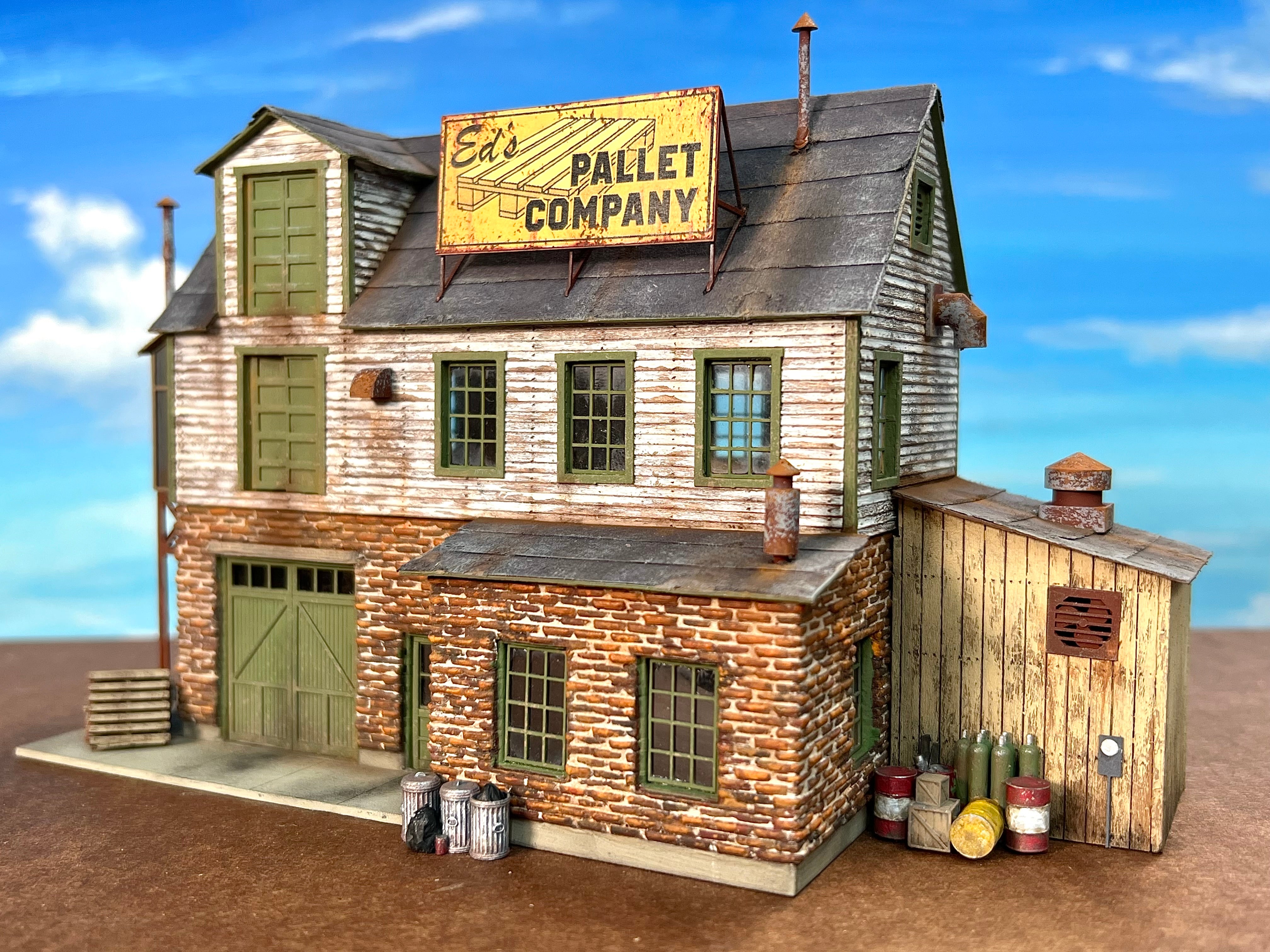 HO Scale Ed's Pallet Company – Jason Jensen Trains
