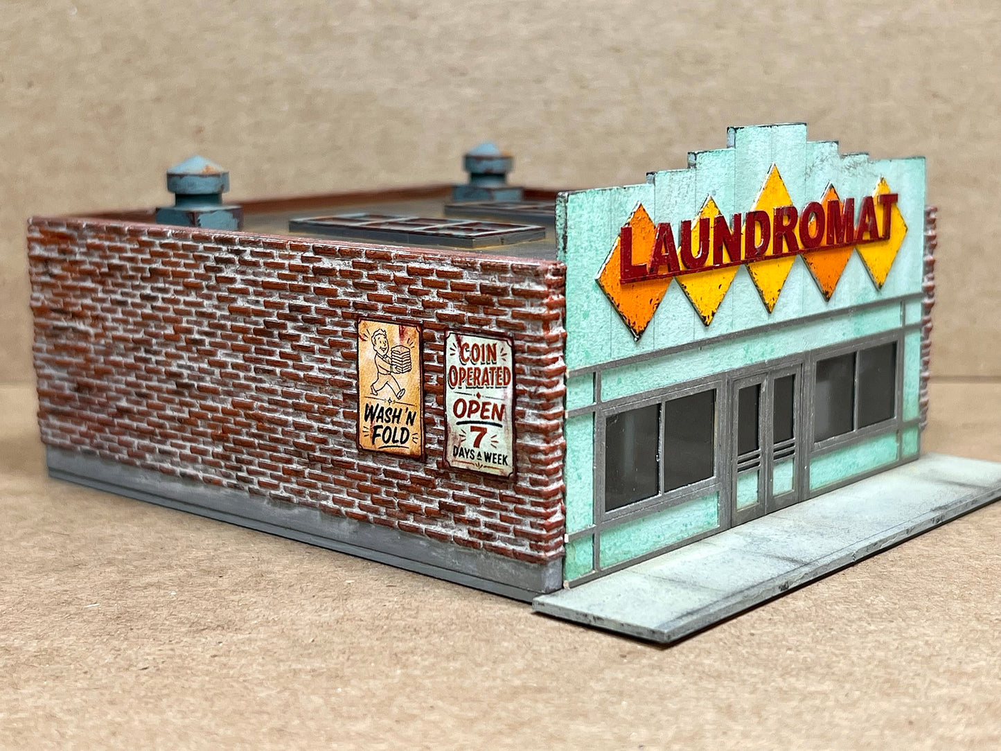 HO Scale Laundromat
