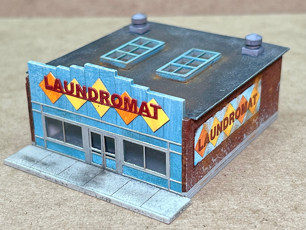 N Scale Laundromat