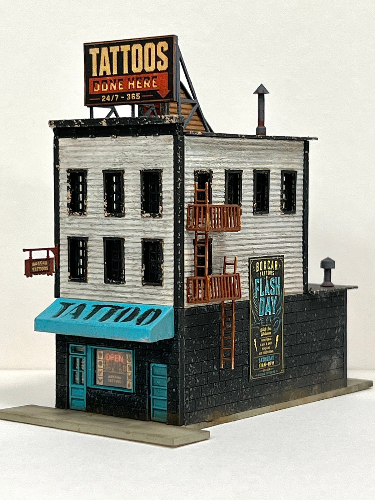 N Scale Boxcar Tattoos