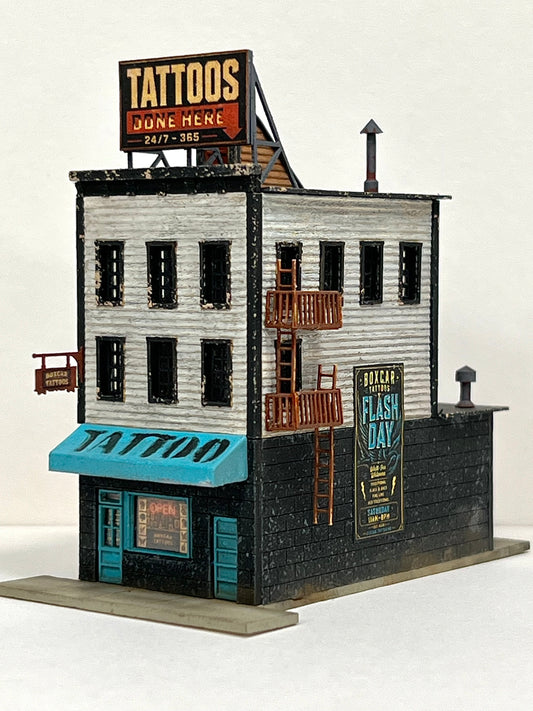 N Scale Boxcar Tattoos