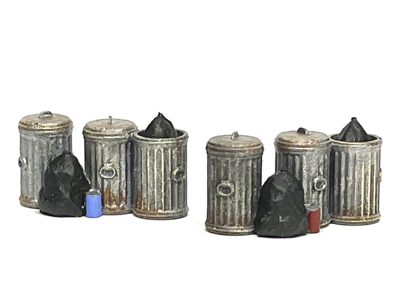 HO Scale Trash cans Jason Jensen Trains