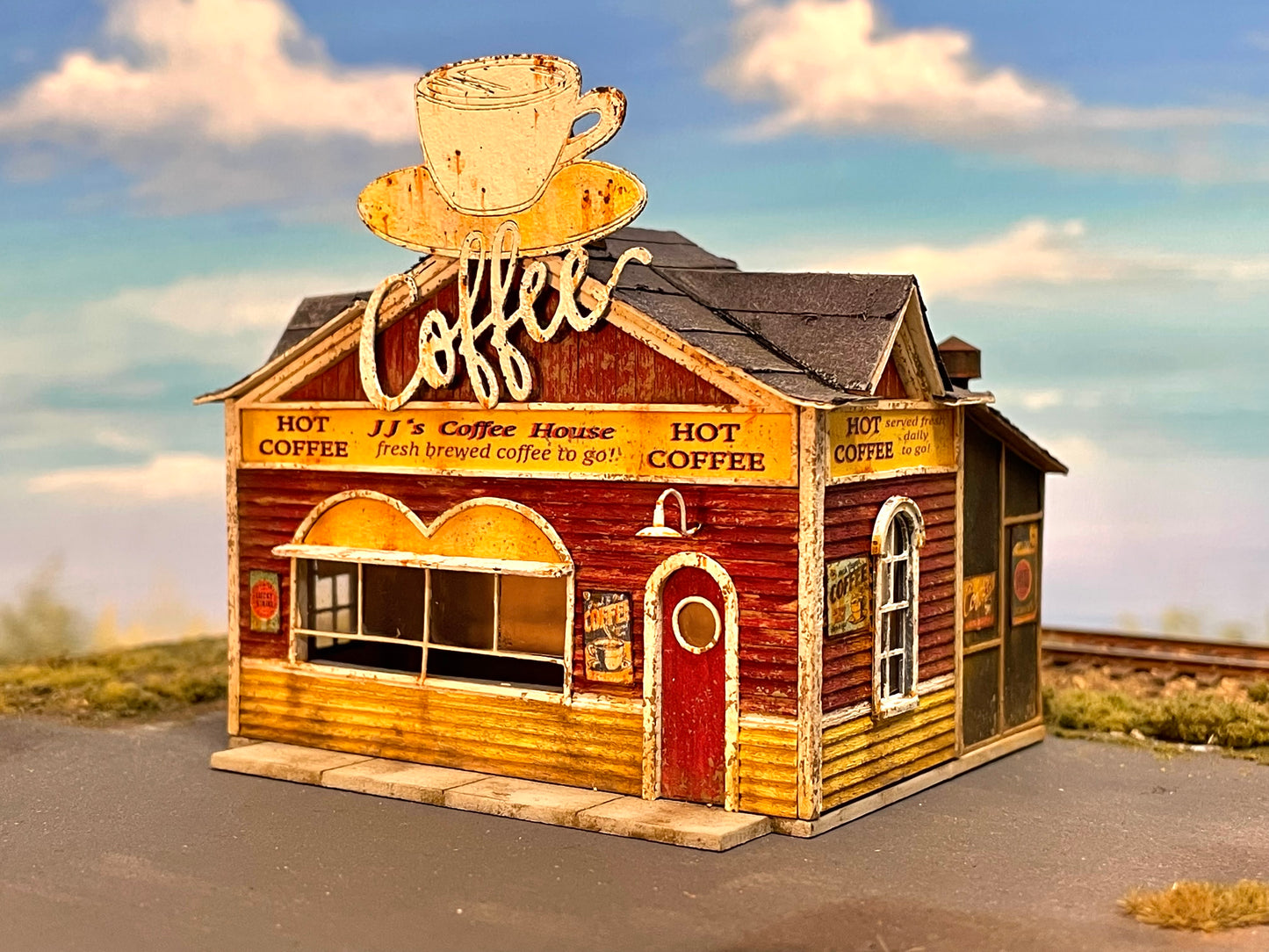 HO Scale- JJ's Coffee House